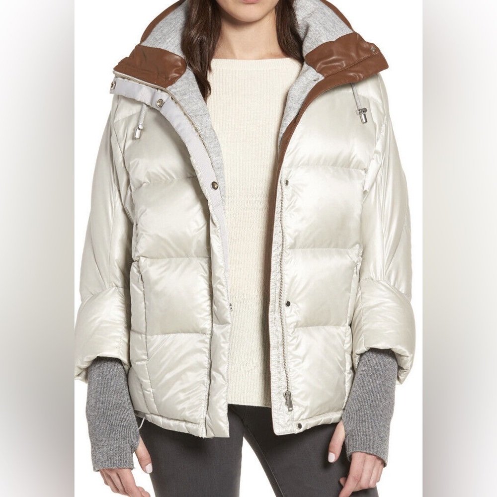 Sosken Studios Grey Layered Puffer Jacket